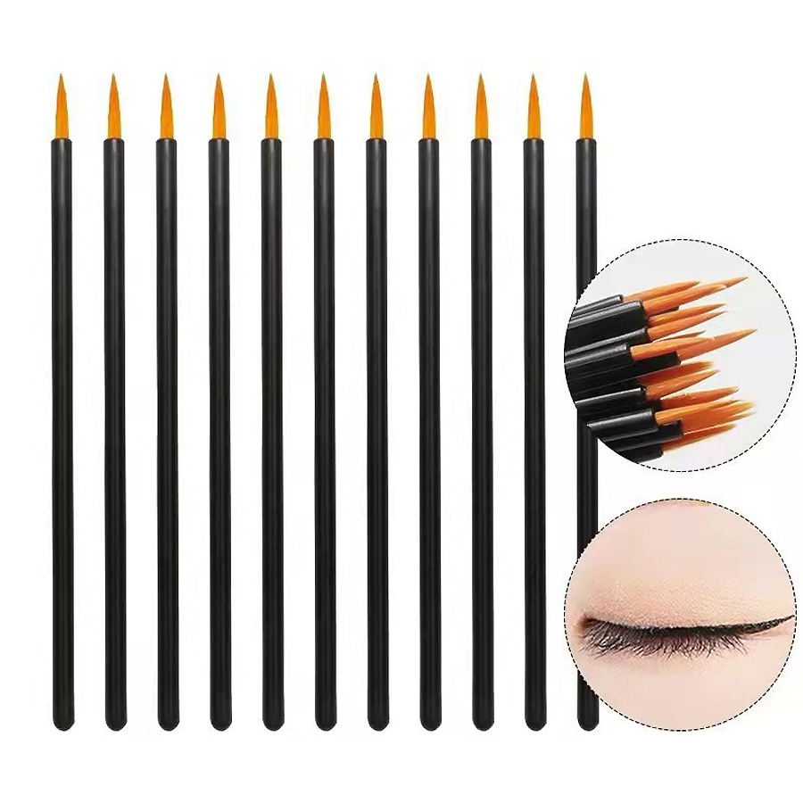Eyelash Extension Eyeliner - 50/100pcs Professional Disposable Eyeliner Brush Eye
