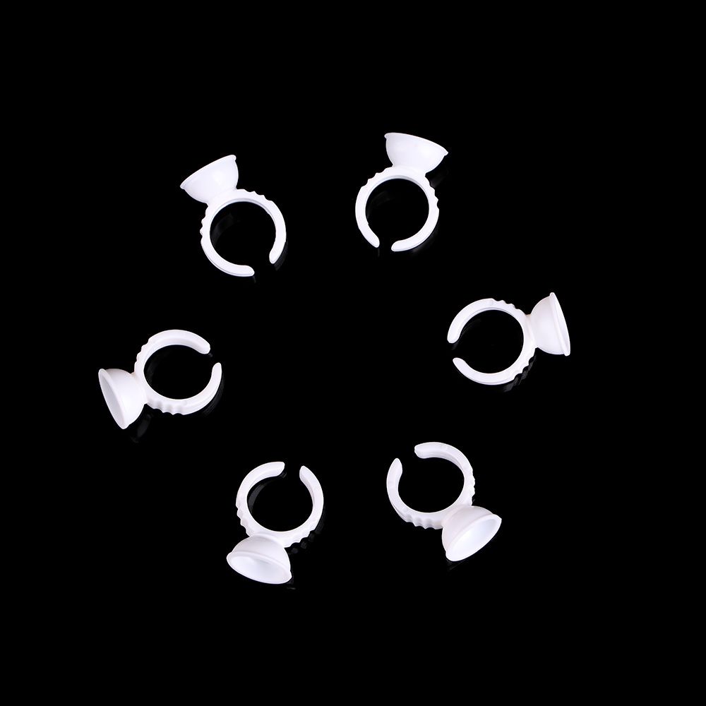 Eyelash Extension Open Eye - Adhesive Pallet Disposable Eye Lashes Ring