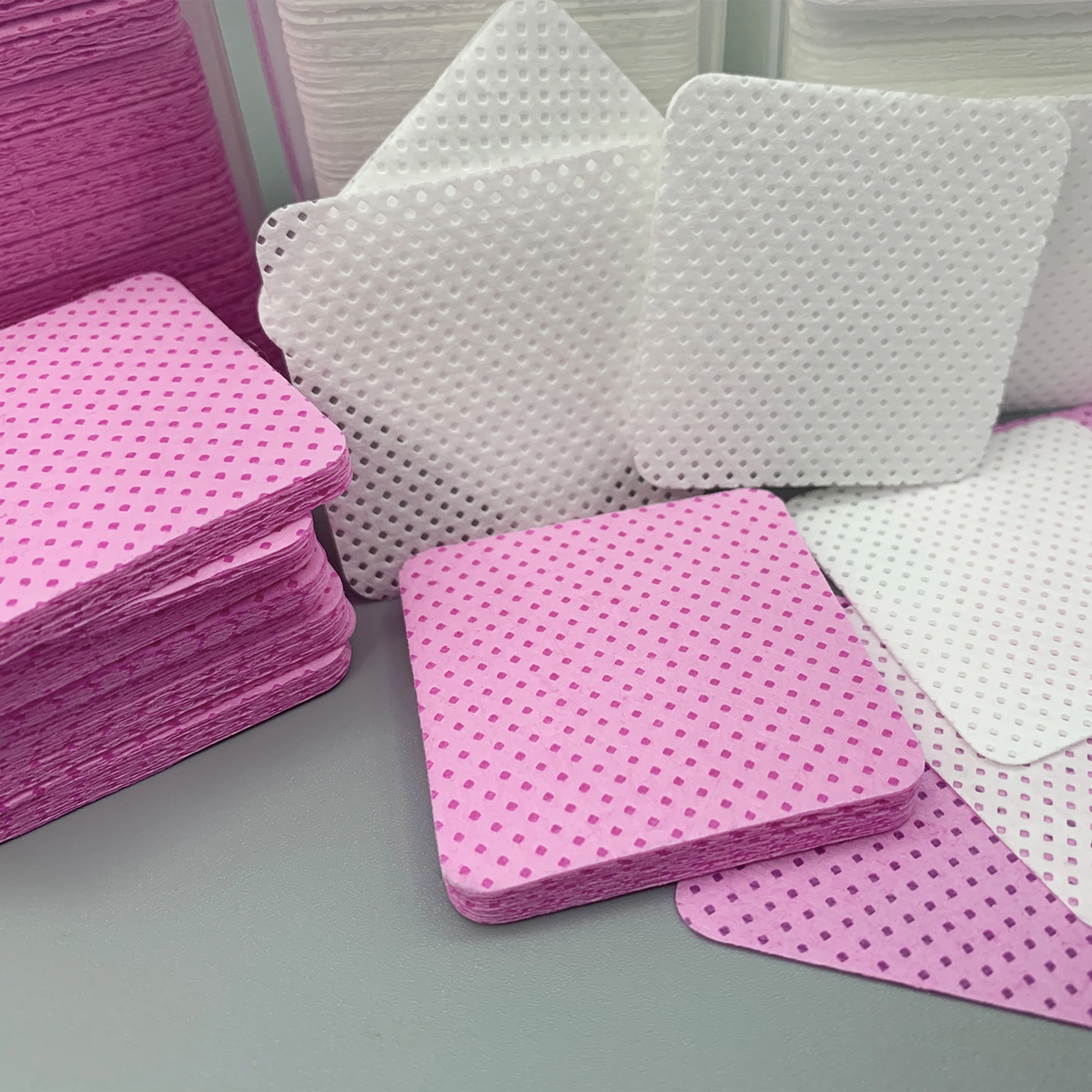 Eyelash Extension With Glue - 100/300pcs Wipes Paper Cotton Eyelash Glue