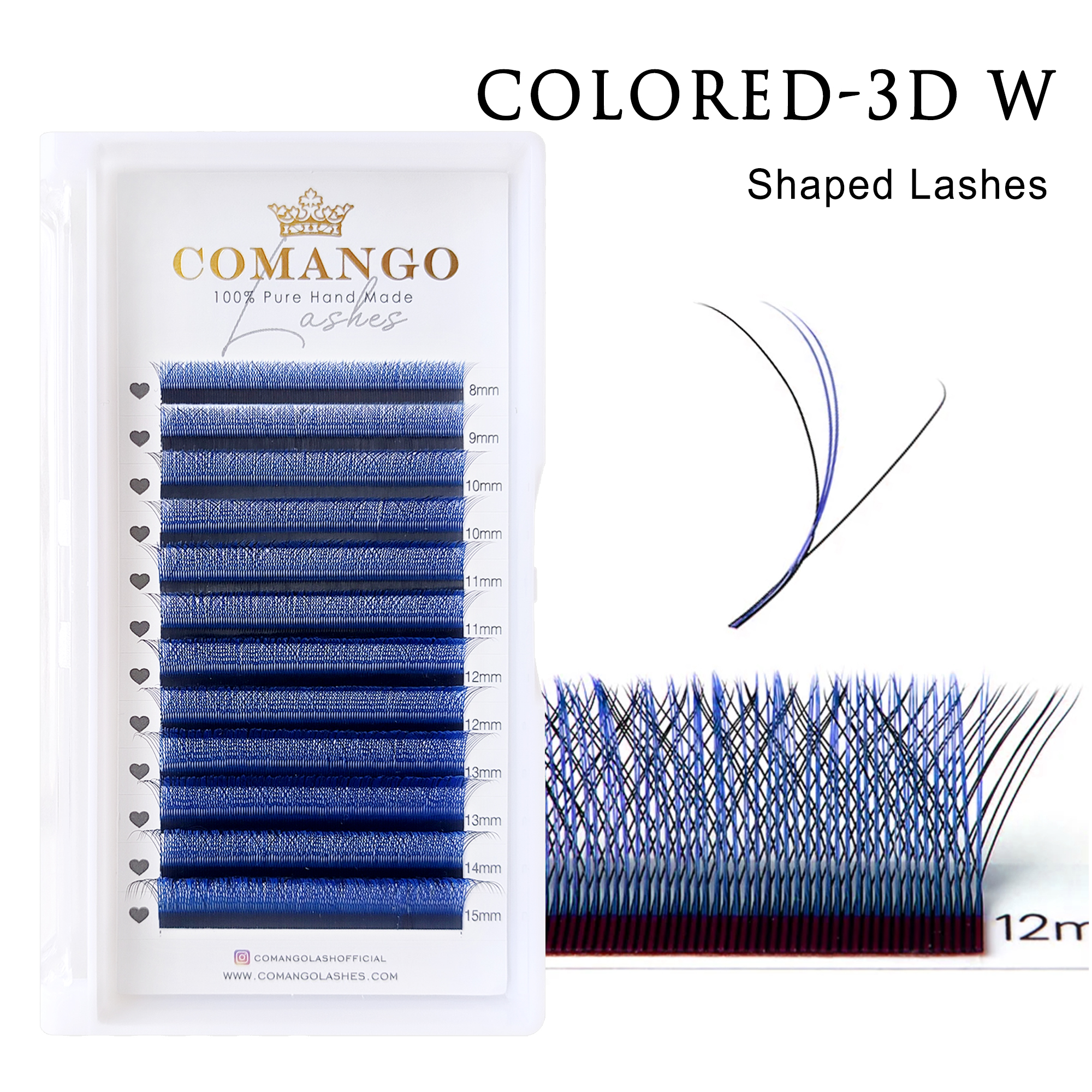 Lash Tile Palette - COMANGO 3D Brown Purple Blue W