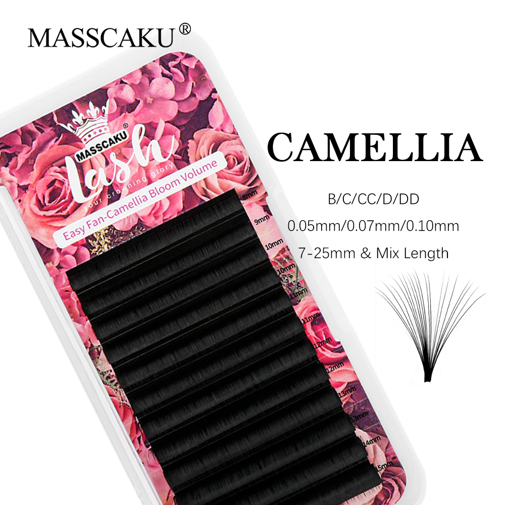 Eyelash Extension Single Lash - MASSCAKU New Arrival Auto Fans Camellia