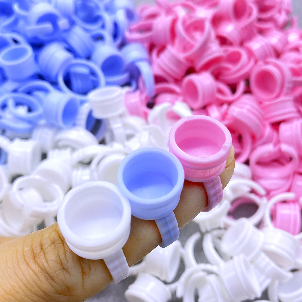 100Pcs Disposable Glue Ring Cu – Eyelash Extension With Glue Bewertung und Preis