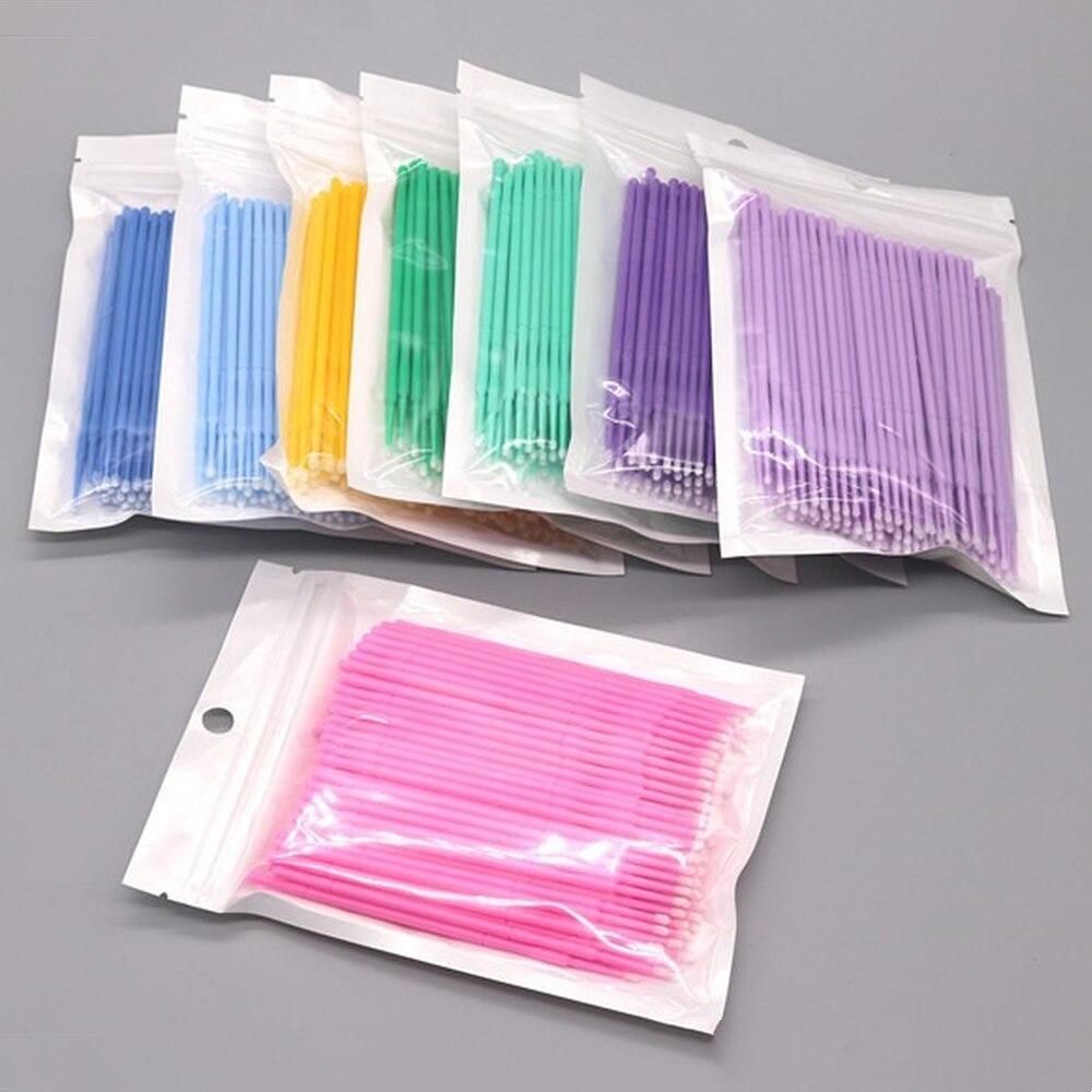 100pcs/lot Micro Brushes Make  – Eyelash Extension With Glue Bewertung und Preis
