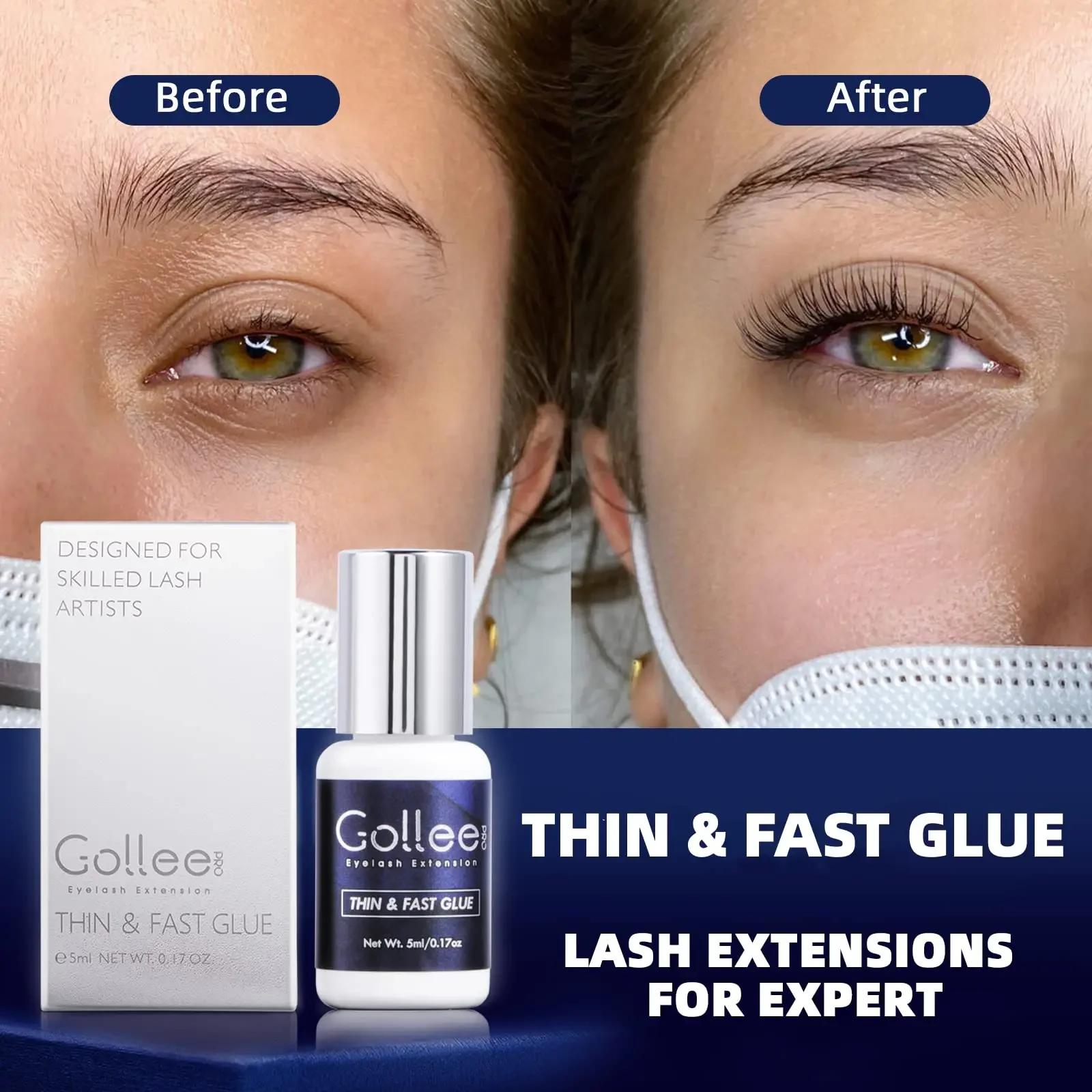 Gollee for Sensitive Eyes 5ml  – Eyelash Extension Glue For Sensitive Eyes Bewertung und Preis