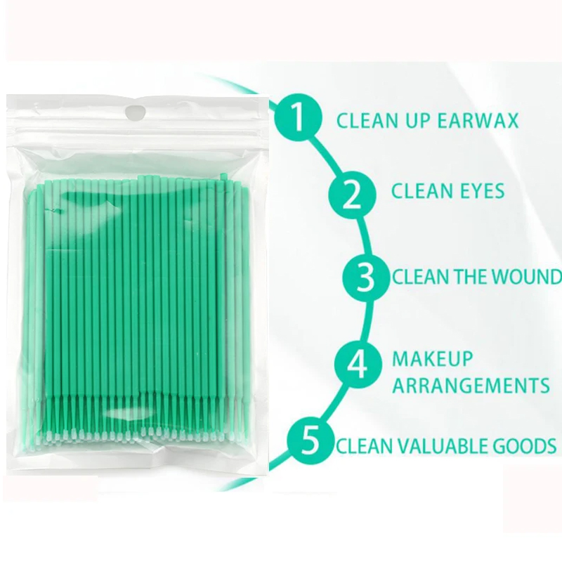 50/100PCS Disposable Micro Bru – Eyelash Extension Eyeliner Bewertung und Preis