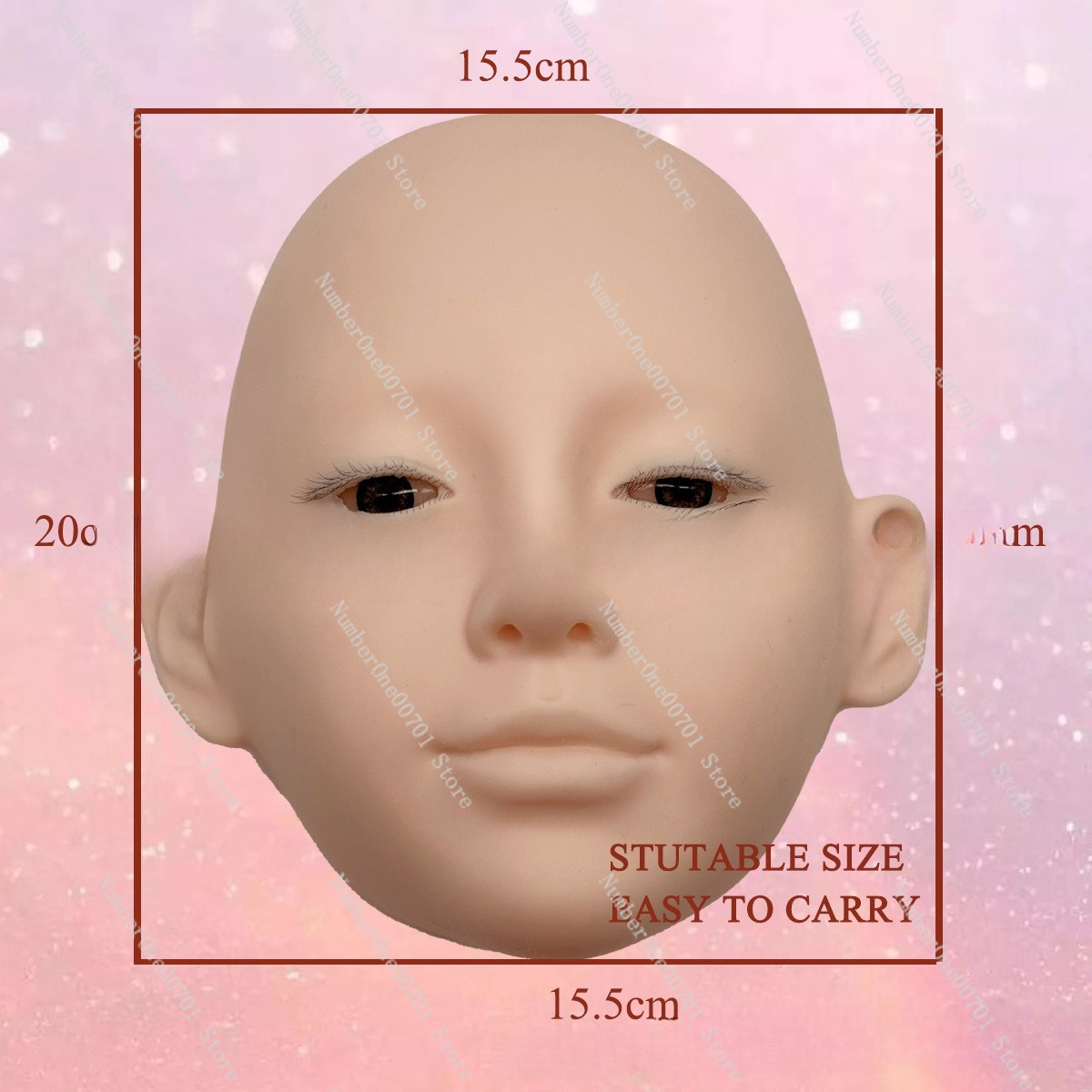 3-Layer Silicone Mannequin Hea – Eyelash Extension Open Eye Bewertung und Preis