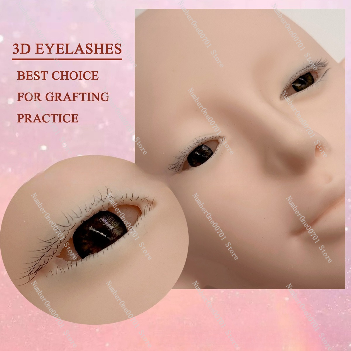 3-Layer Silicone Mannequin Hea – Eyelash Extension Open Eye Bewertung und Preis