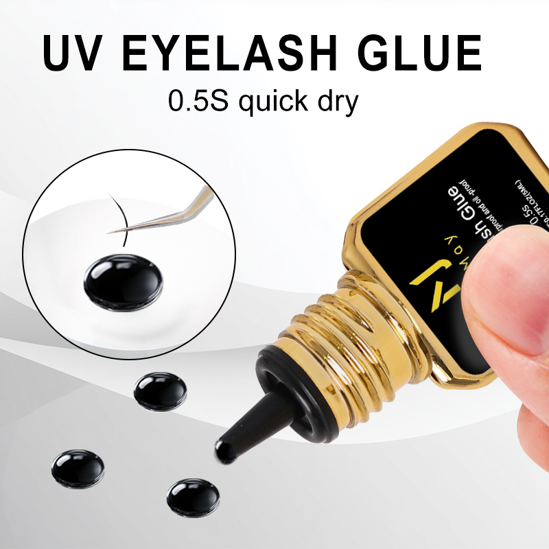JOMAY Black UV Lash Glue 0.5S  – Eyelash Extension Glue For Sensitive Eyes Bewertung und Preis