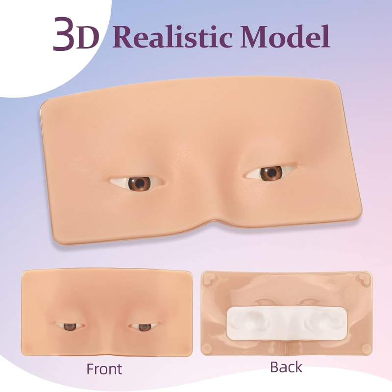 3D Silicone Face Makeup Practi – Eyelash Extension Open Eye Bewertung und Preis
