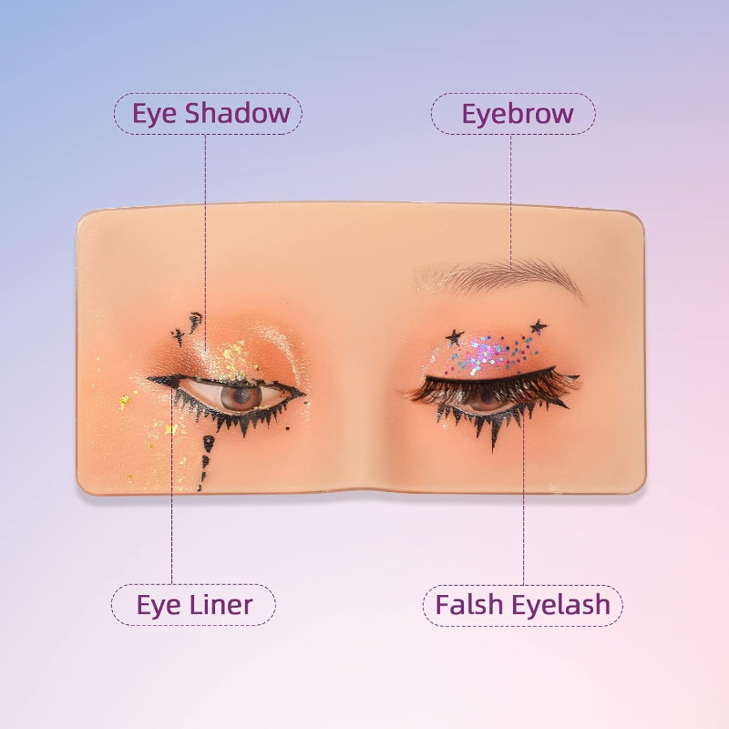 3D Silicone Face Makeup Practi – Eyelash Extension Open Eye Bewertung und Preis
