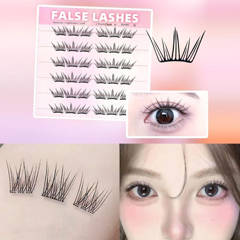 6 Rows Dense Natural False Eye – Eyelash Extension With Glue Bewertung und Preis
