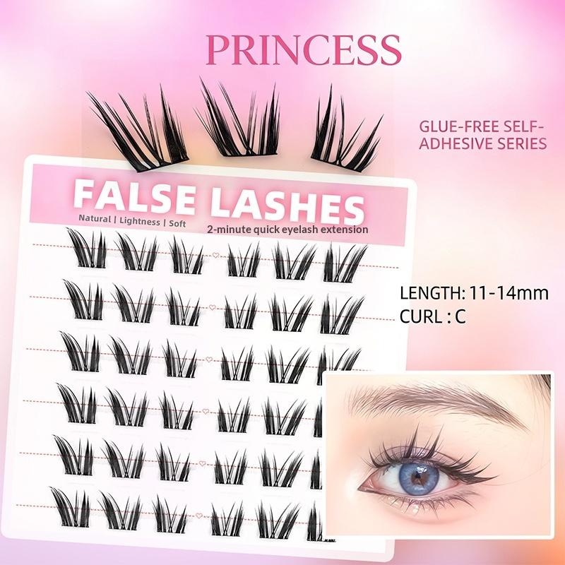 6 Rows Dense Natural False Eye – Eyelash Extension With Glue Bewertung und Preis