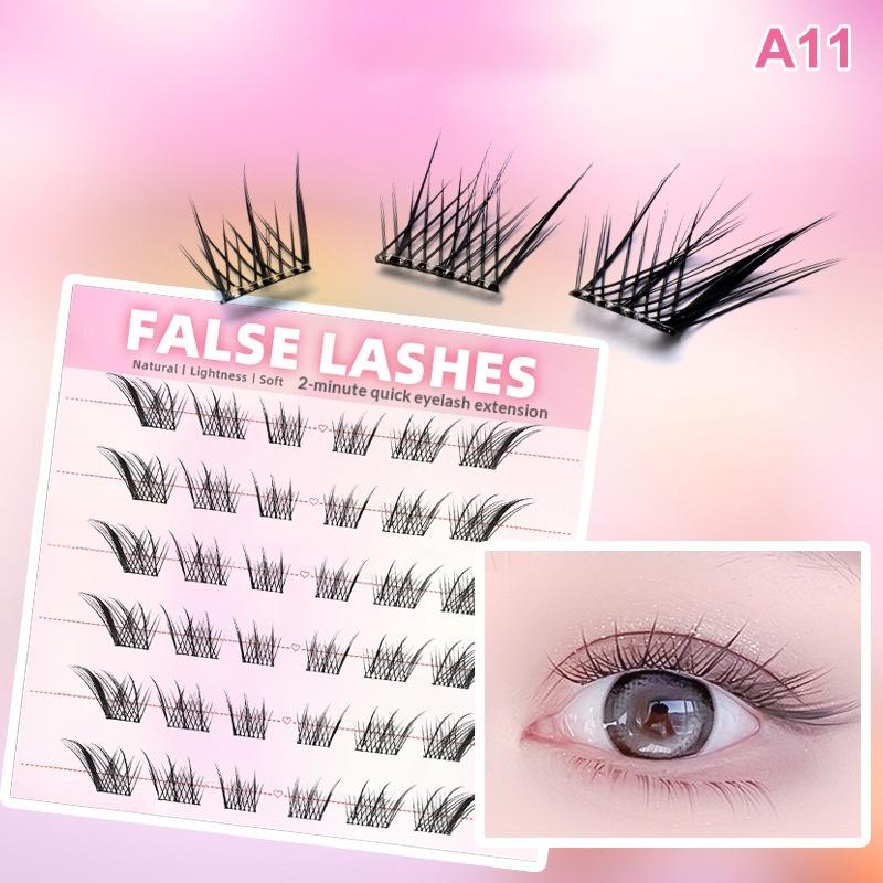 6 Rows Dense Natural False Eye – Eyelash Extension With Glue Bewertung und Preis