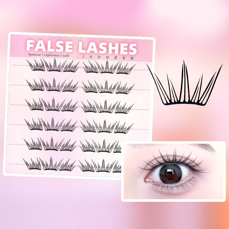 6 Rows Dense Natural False Eye – Eyelash Extension With Glue Bewertung und Preis